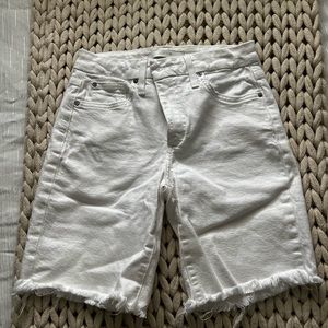 Joe’s Jeans White Shorts High Rise Curvy